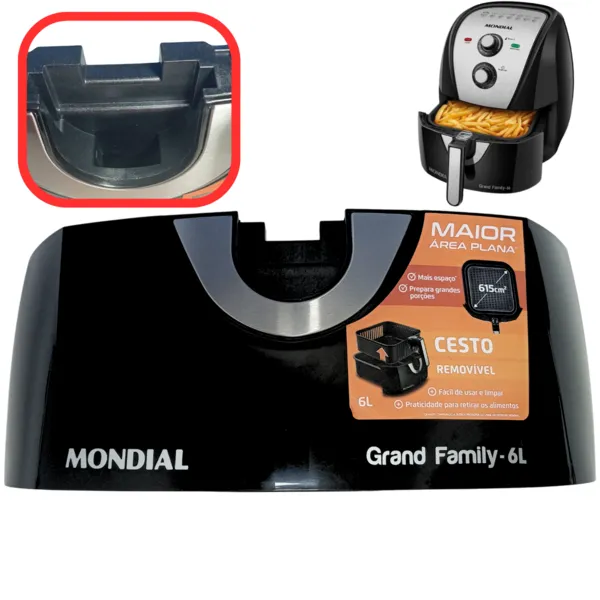 Adereço Acabamento Frontal P/ Air Fryer Mondial Afn-60