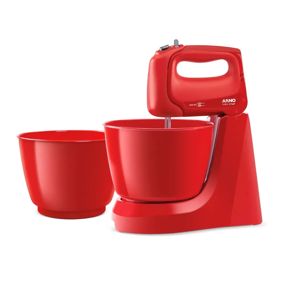 Batedeira Arno Mini Chef 400W 2 Tigelas 4L