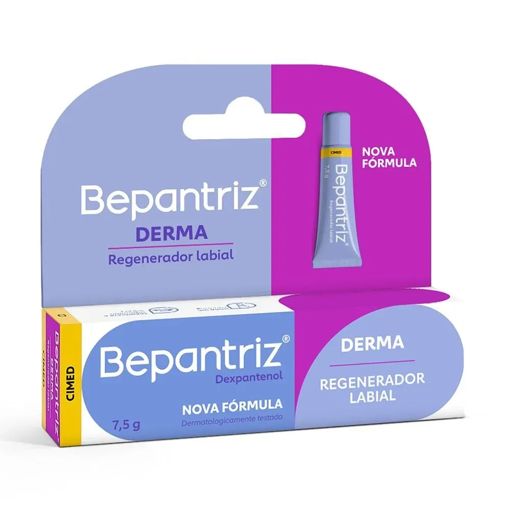 Bepantriz Derma Creme Labial 7,5ml com Dexpantenol e Vitamina E