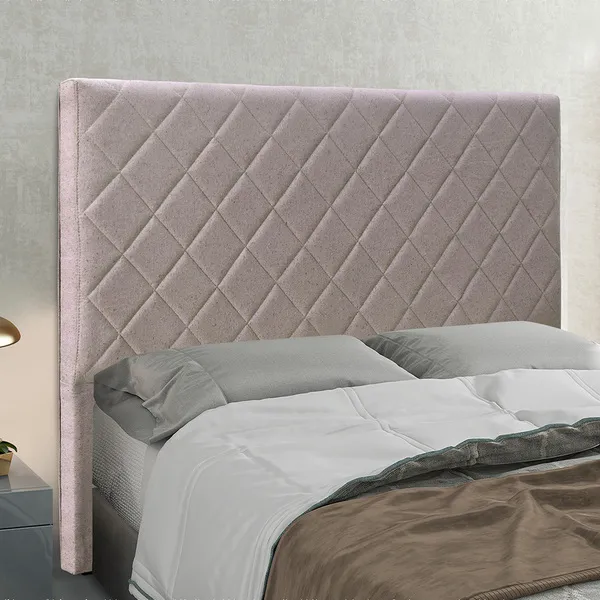 Cabeceira Cama Box Casal 140 Cm Dubai Linho Areia S04 - D...