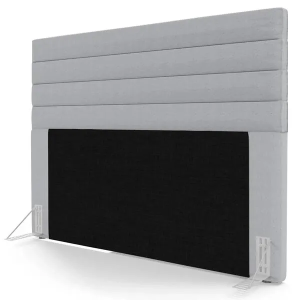 Cabeceira Cama Box Casal 140cm Rubi W01 Linho Cinza - Mpo...