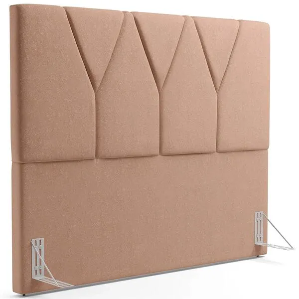 Cabeceira Cama Box Casal King 195cm Aura Linho W01 Rosê -...