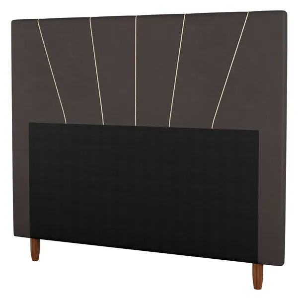 Cabeceira Cama Box Casal King Size Dallas 195cm Veludo Ma...