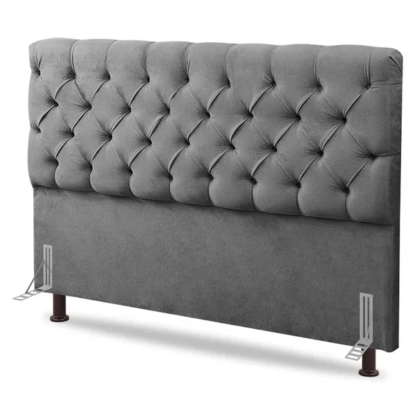 Cabeceira Cama Box Casal King Size Lylla 195cm Capitonê C...