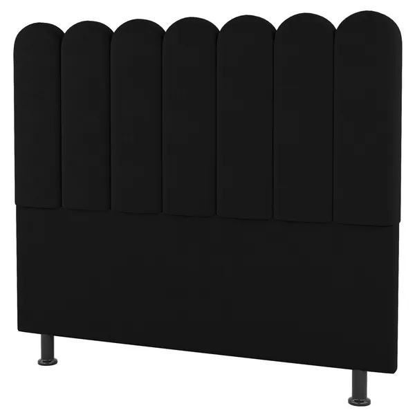 Cabeceira Cama Box Casal Lana 140cm Suede Preto - Desk De...