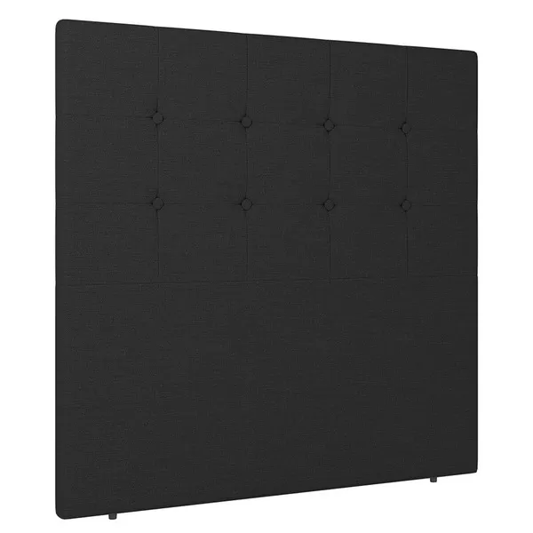 Cabeceira Cama Box Casal Luana 140cm Linho Preto - Desk D...