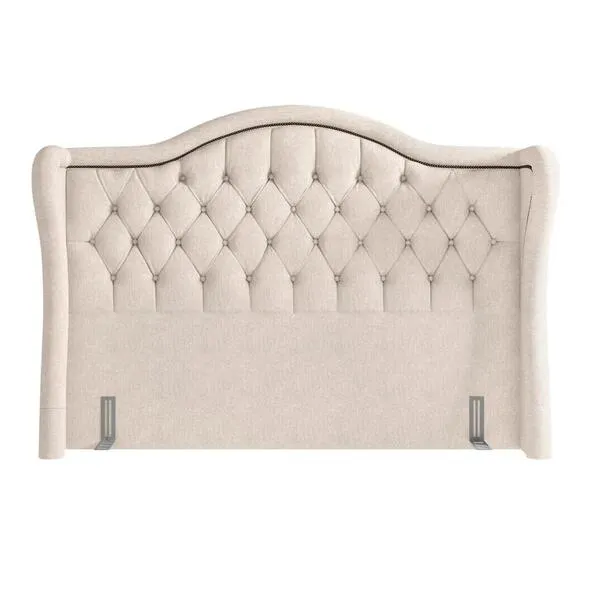 Cabeceira Cama Box Casal Queen 160cm Antibes Z37 Linho Cru -