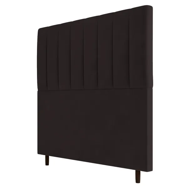 Cabeceira Cama Box Casal Queen Size Itália 160cm Suede Ma...