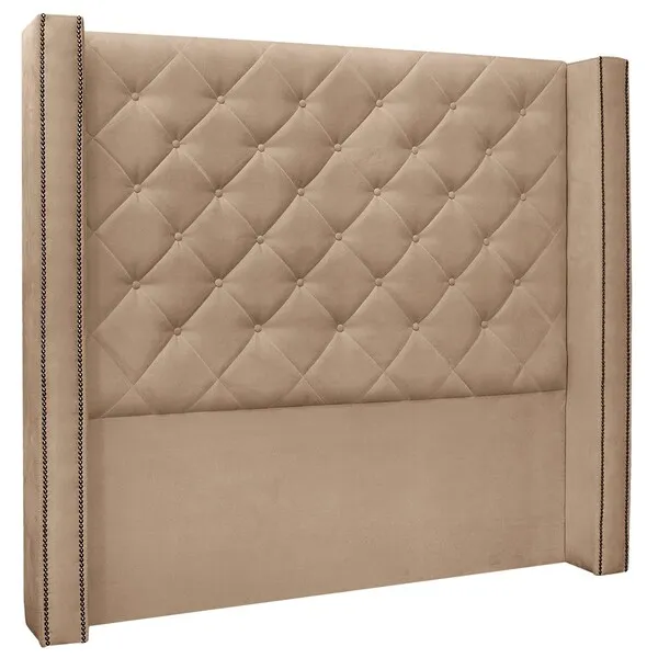 Cabeceira Estofada Cama Box Casal King Size Alteza 195cm ...