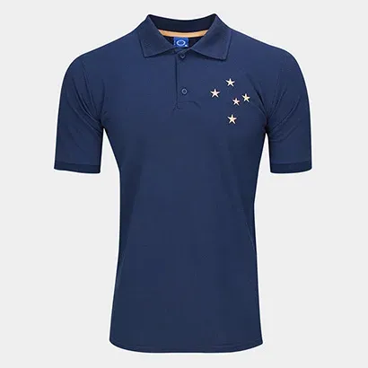 Camisa Polo Cruzeiro Estrela Dourada Masculina - Masculino