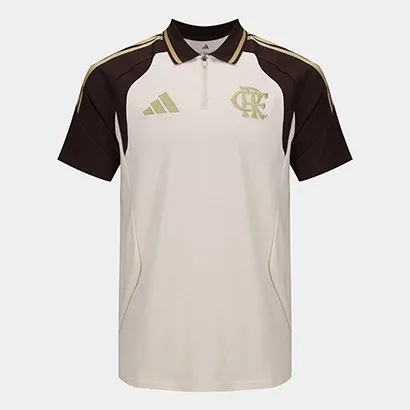 Camisa Polo Flamengo 26/27 Comissão Adidas Masculina - Ma...