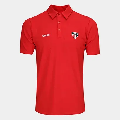 Camisa Polo São Paulo Tricolor Paulista Masculina - Mascu...