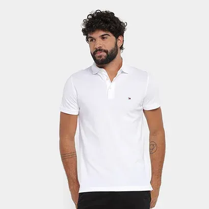 Camisa Polo Tommy Hilfiger Básica Masculina - Masculino