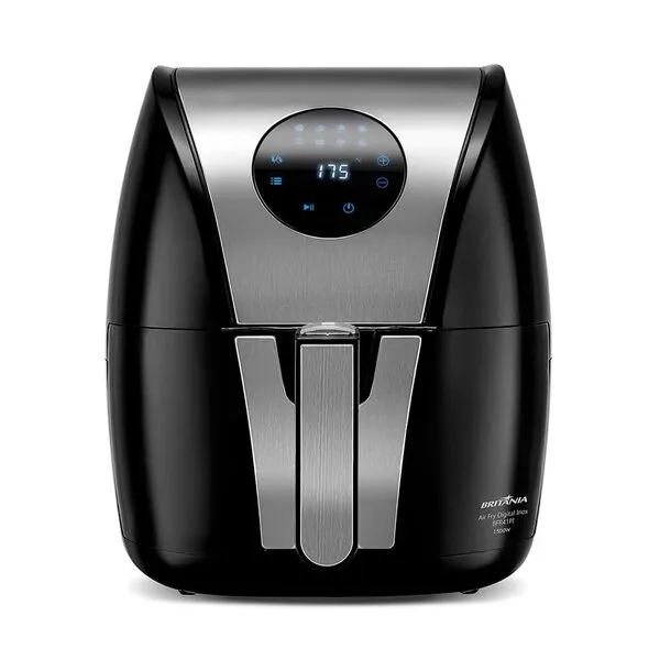 Fritadeira Elétrica Britânia Air Fryer Digital Inox 5l Bf...
