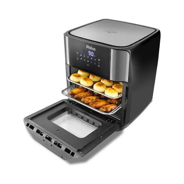 Fritadeira Elétrica Philco Air Fryer Oven 12l Pfr2200p Preta