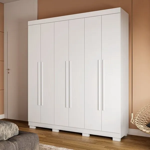 Guarda-roupa Casal 6 Portas 180cm Sakura Espresso Móveis ...