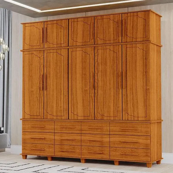 Guarda Roupa Casal Berlim Ambiente Freijó - Luapa Móveis