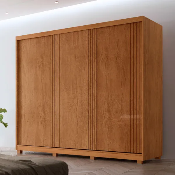 Guarda Roupa Casal Connor Mdf 3 Portas 4 Gavetas 6 Pratel...