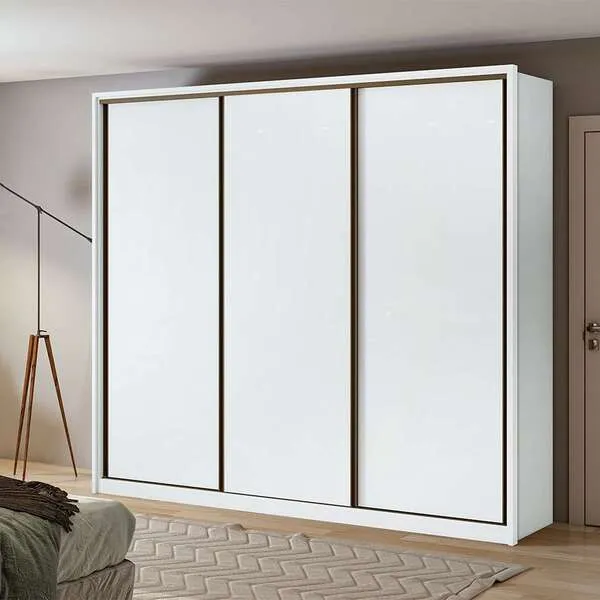 Guarda-roupa Casal Spazio 3 Pt 6 Gv Branco