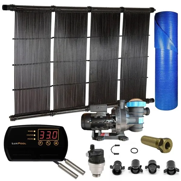 Kit Aquecedor Solar Piscina Até 54m² Ou 75.000l + Capa + ...