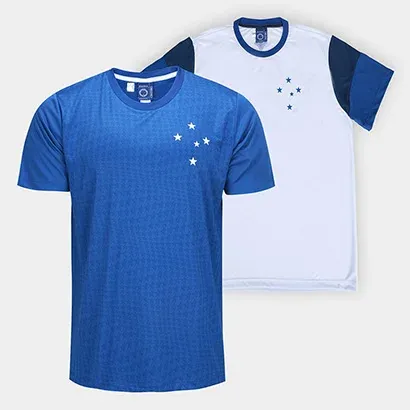 Kit Camisa Cruzeiro Celestial + Braziline Masculina - 2 P...
