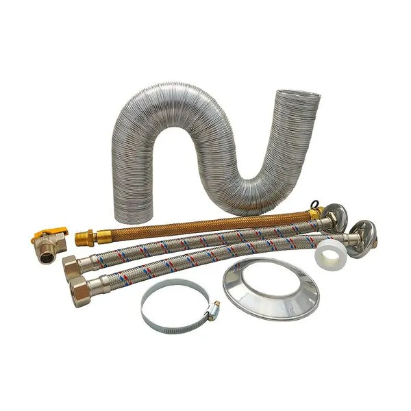 Kit Instalação Aquecedor A Gás Com 1 Metro De Duto 110mm