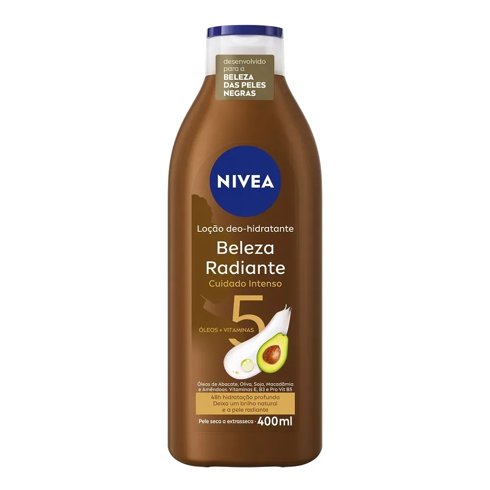 Loção Hidratante Nivea 400ml com Óleos e Vitaminas