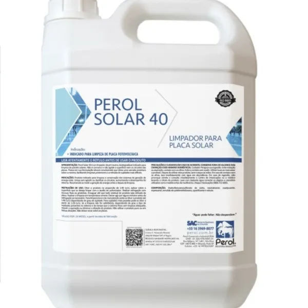 Perol Solar 40 - Limpador Para Placa Solar - Perol - 5l