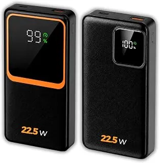 Power Bank 20000mAh 22.5W Carregamento Rápido PD Preto