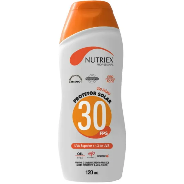 Protetor Solar Fps 30 Corporal Profissional 120 Ml Nutriex