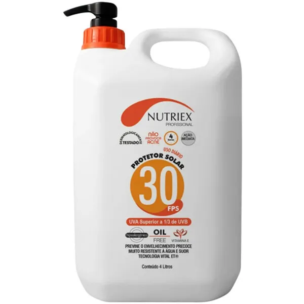 Protetor Solar Fps 30 Corporal Profissional 4l Nutriex