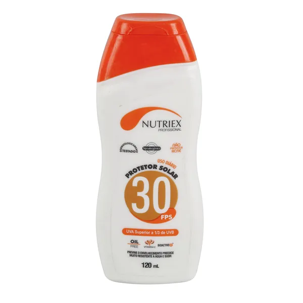Protetor Solar UV FPS 30 Profissional 120ml Nutriex