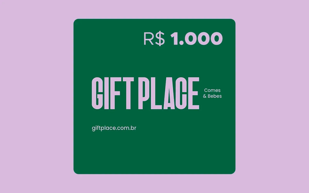 R$1000 Gift Card GiftPlace: Comes e Bebes