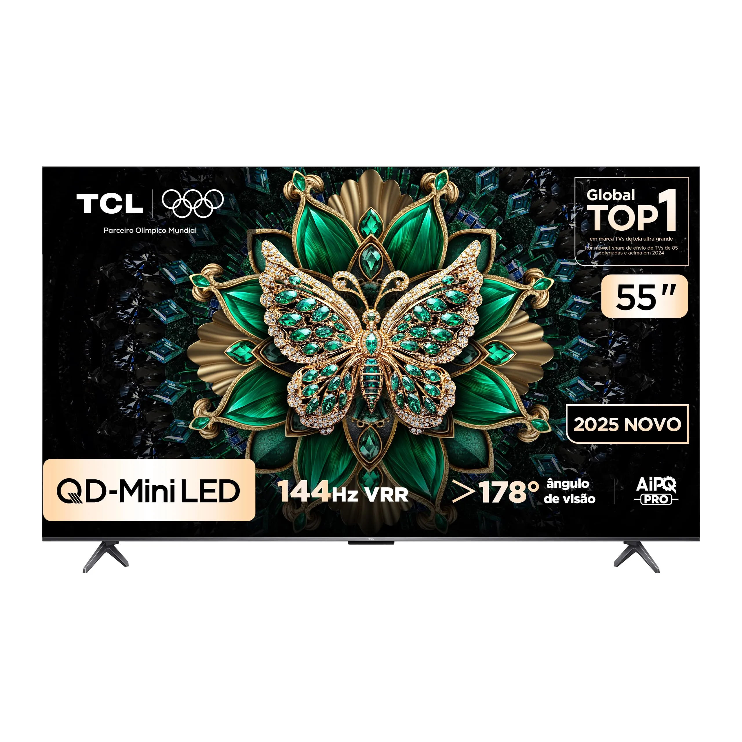 Smart TV TCL 55 Polegadas QLED Mini LED 4K C6K WiFi Bluet...