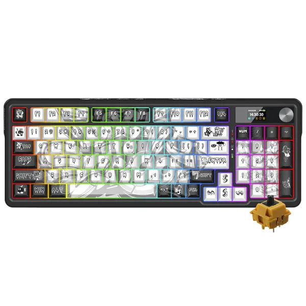 Teclado Gamer Mecânico Redragon Artemis Pro K719gf-rgb-pr...