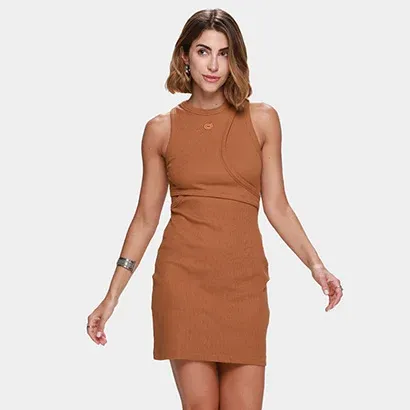 Vestido Canelado Colcci Casual Feminino - Feminino